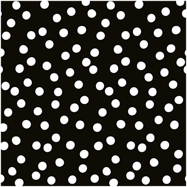 Baumwolle Punkte Dots schwarz weiß